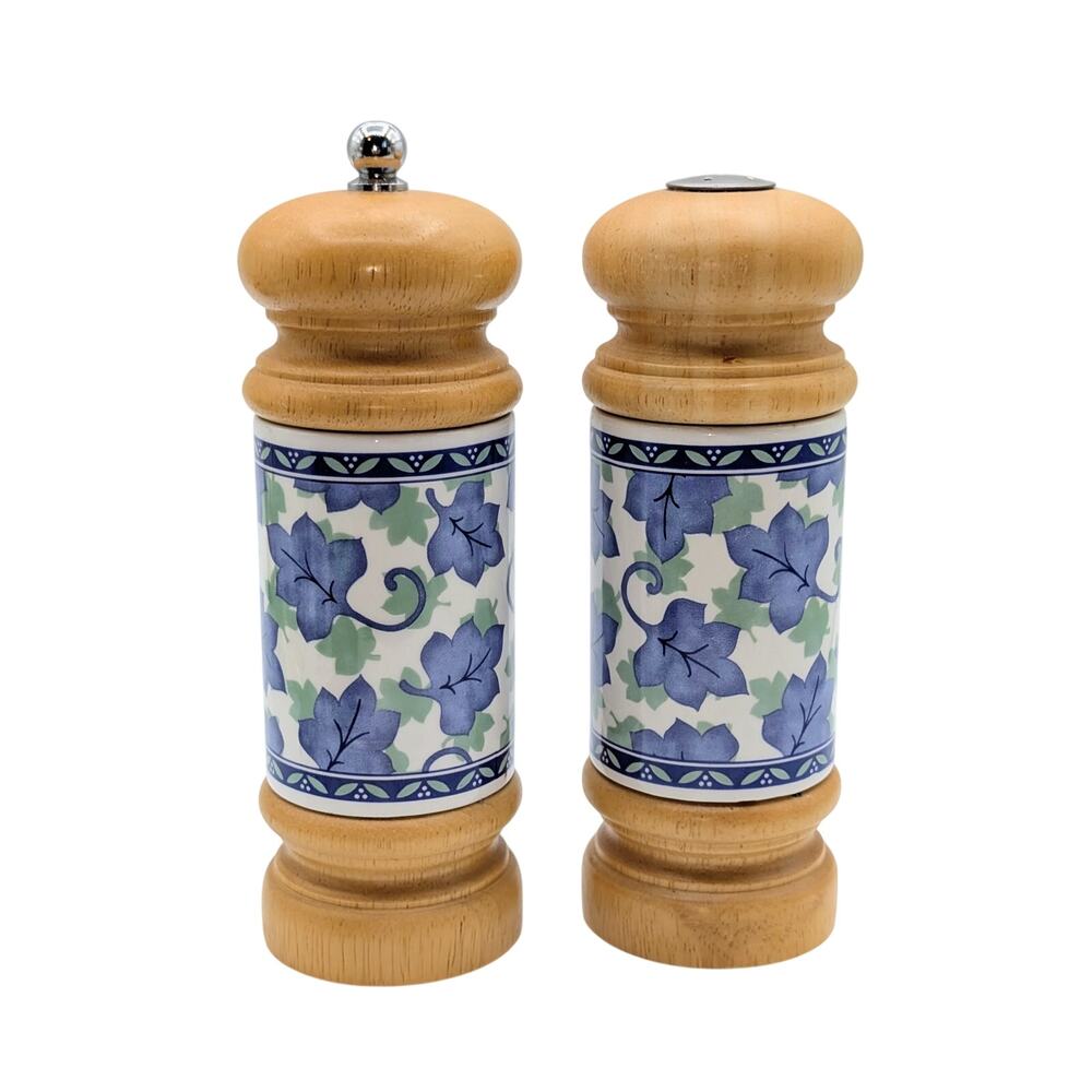 Mr. Dudley  7" Wood & Ceramic Pepper Grinder Mill & Salt Shaker Set
